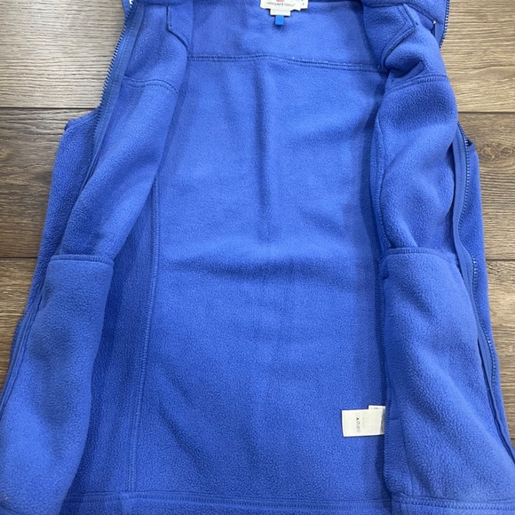 Vineyard Vines Women's Shep Fleece Vest, Blue/Mint Green, Size Small - Picture 9 of 12